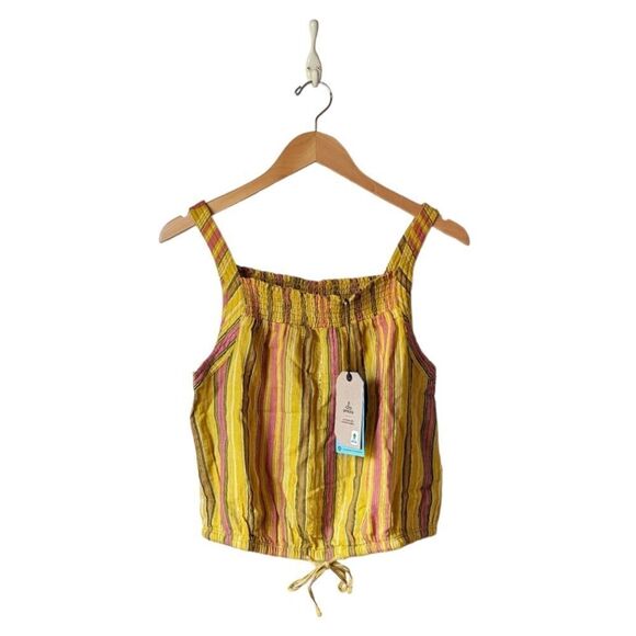 pRana Summer Tank Little Palm Cami sz S in Leapfrog Stripe - Picture 4 of 11